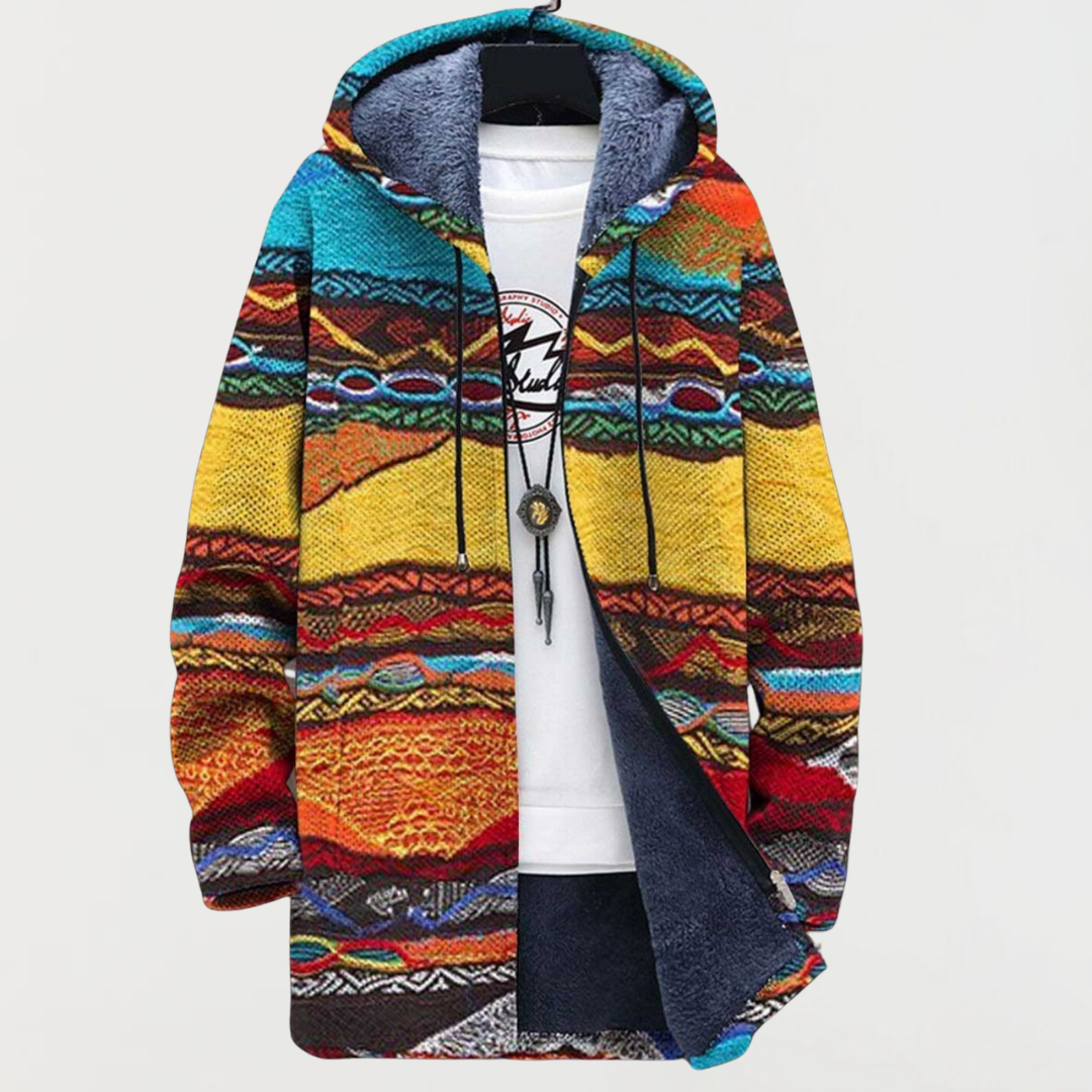 Carolina | Strickjacke mit Tribal-Muster