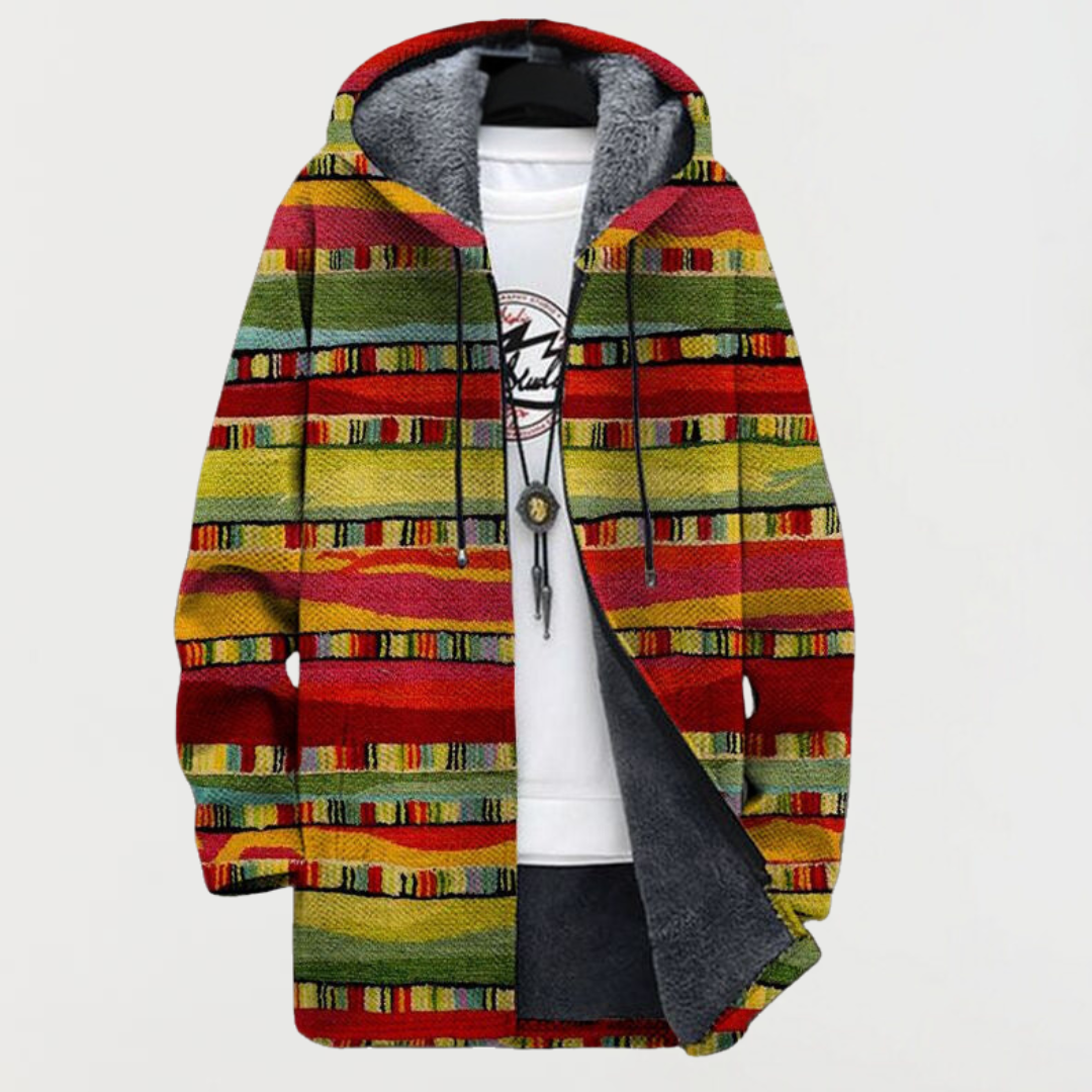 Benedita | Strickjacke mit Ethno-Streifen