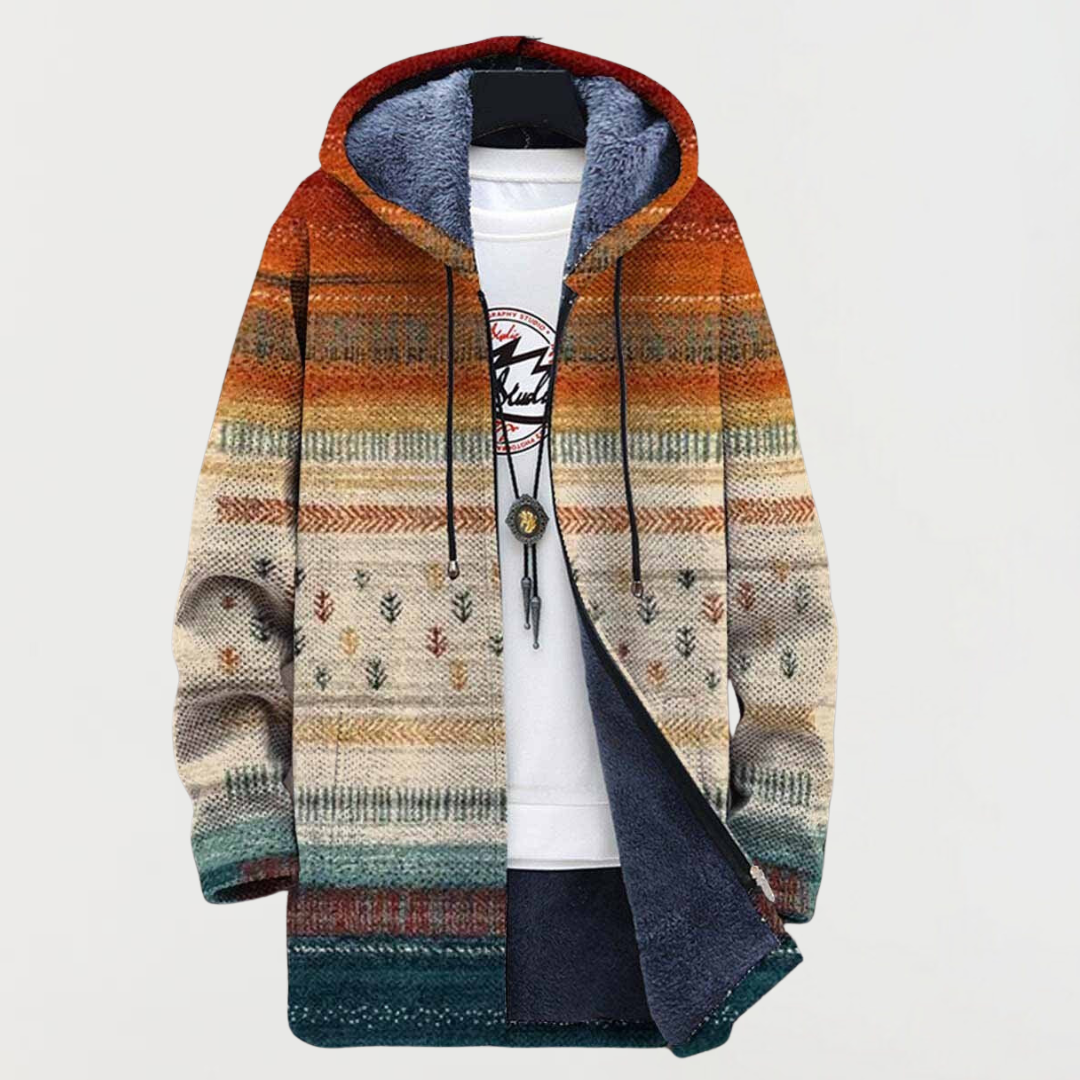 Constança | Strickjacke mit herbstlichen Streifen