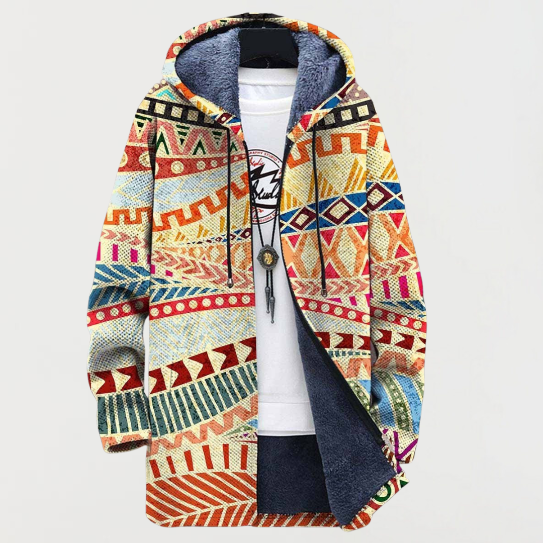 Vera | Strickjacke mit Ethno-Mix-Muster