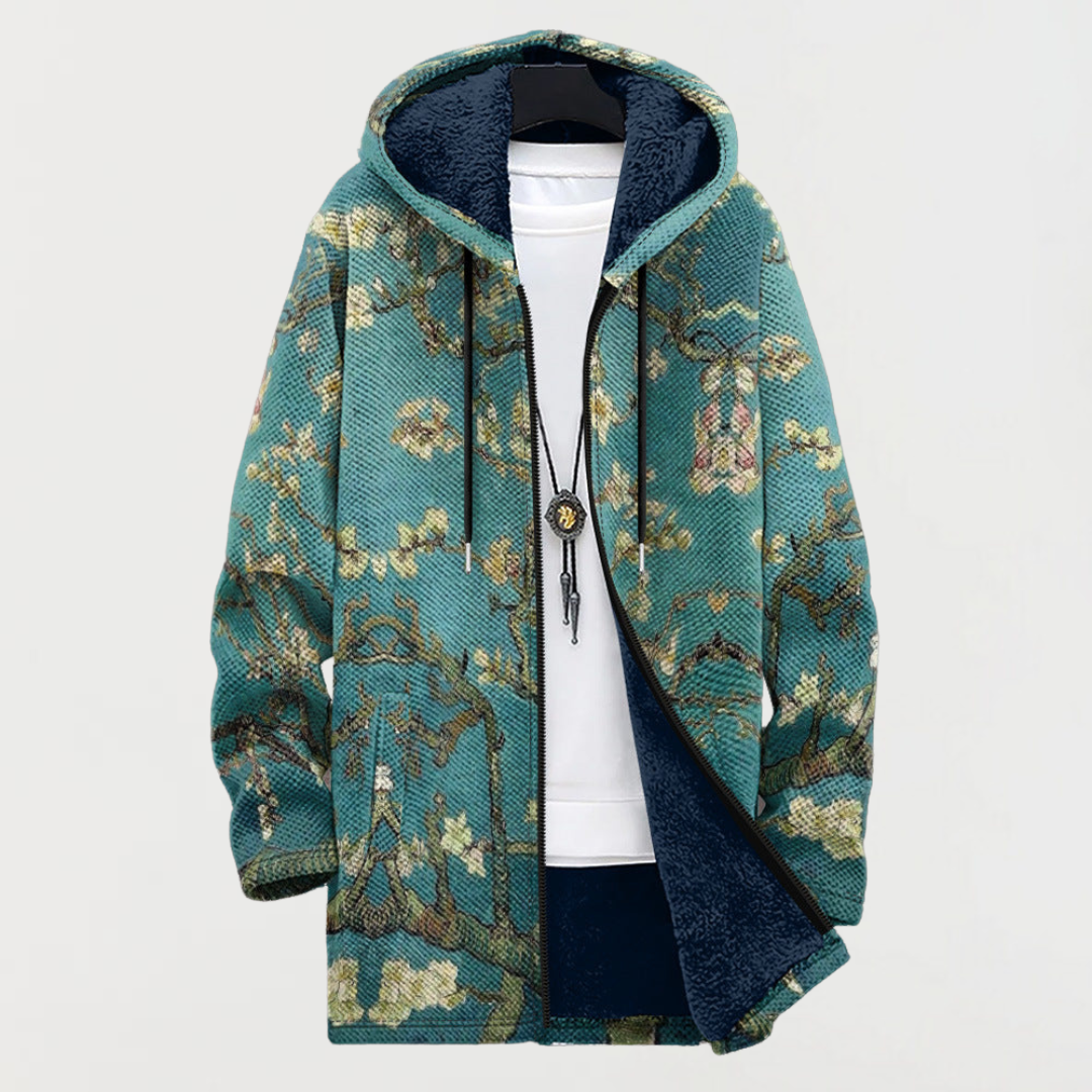 Mariana | Strickjacke mit kunstvollem Blumenmuster