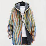 Catarina | Strickjacke mit gewellten Streifen