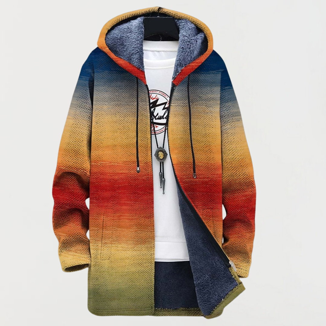 Margarida | Strickjacke mit Sonnenuntergangs-Farbverlauf