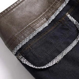 Monroe Faux Leather Wide Leg Hose