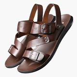 Men's Sandalen with adjustable strap and crossed strap design