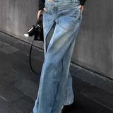 Phantom Split Wide Leg Jeans