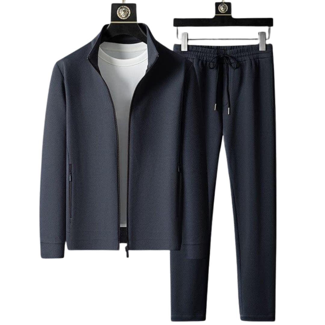 Men's tracksuit zip-up Jacke straight Hose