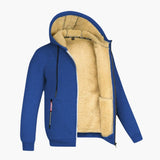 Men's Zip-Up Hoodie with Fleece Lining
