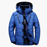Men's Winter Jacke with Hood and Zipped Pockets