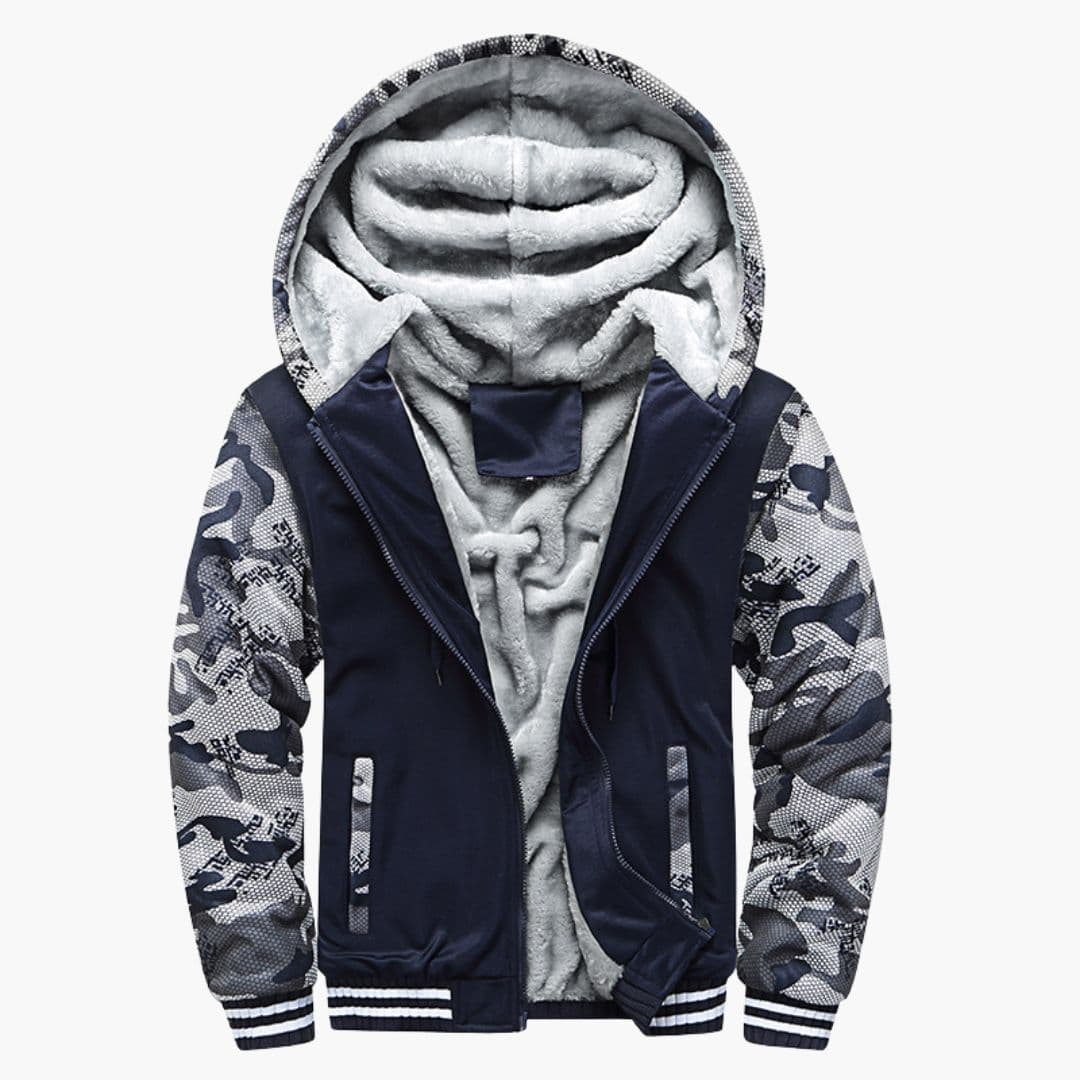 Men's Hoodie Jacke with Fleece Lining