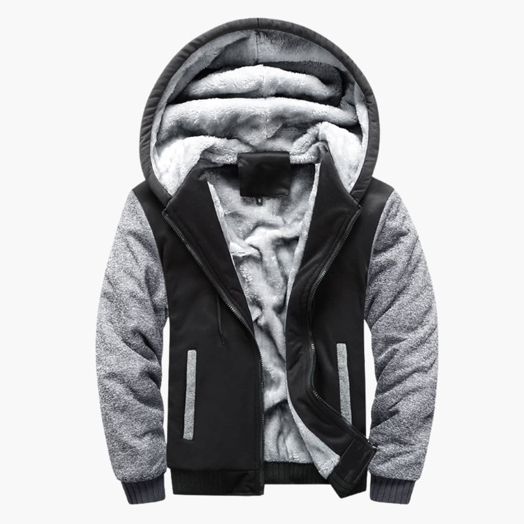 Men's Hoodie Jacke with Fleece Lining
