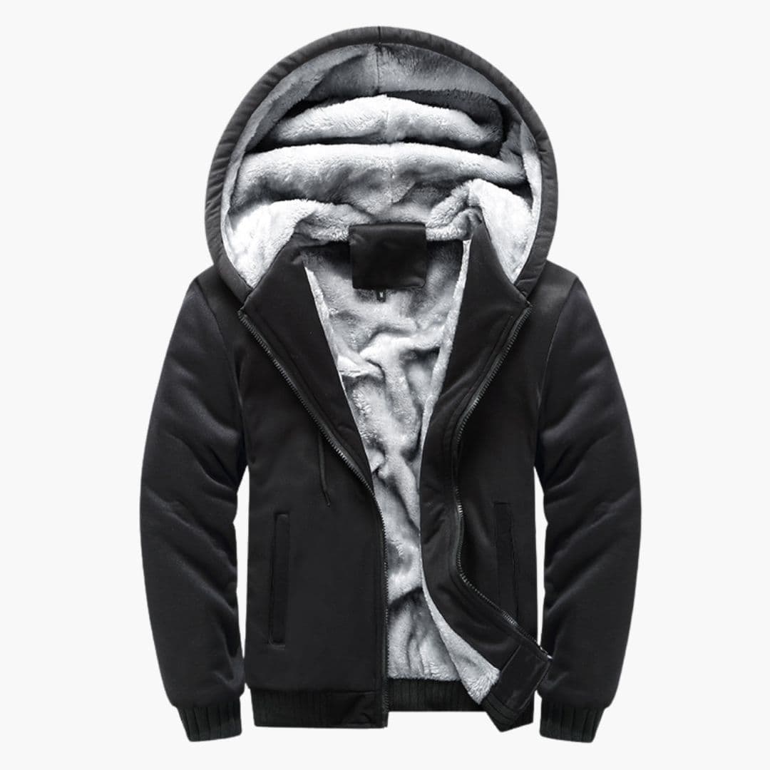 Men's Hoodie Jacke with Fleece Lining