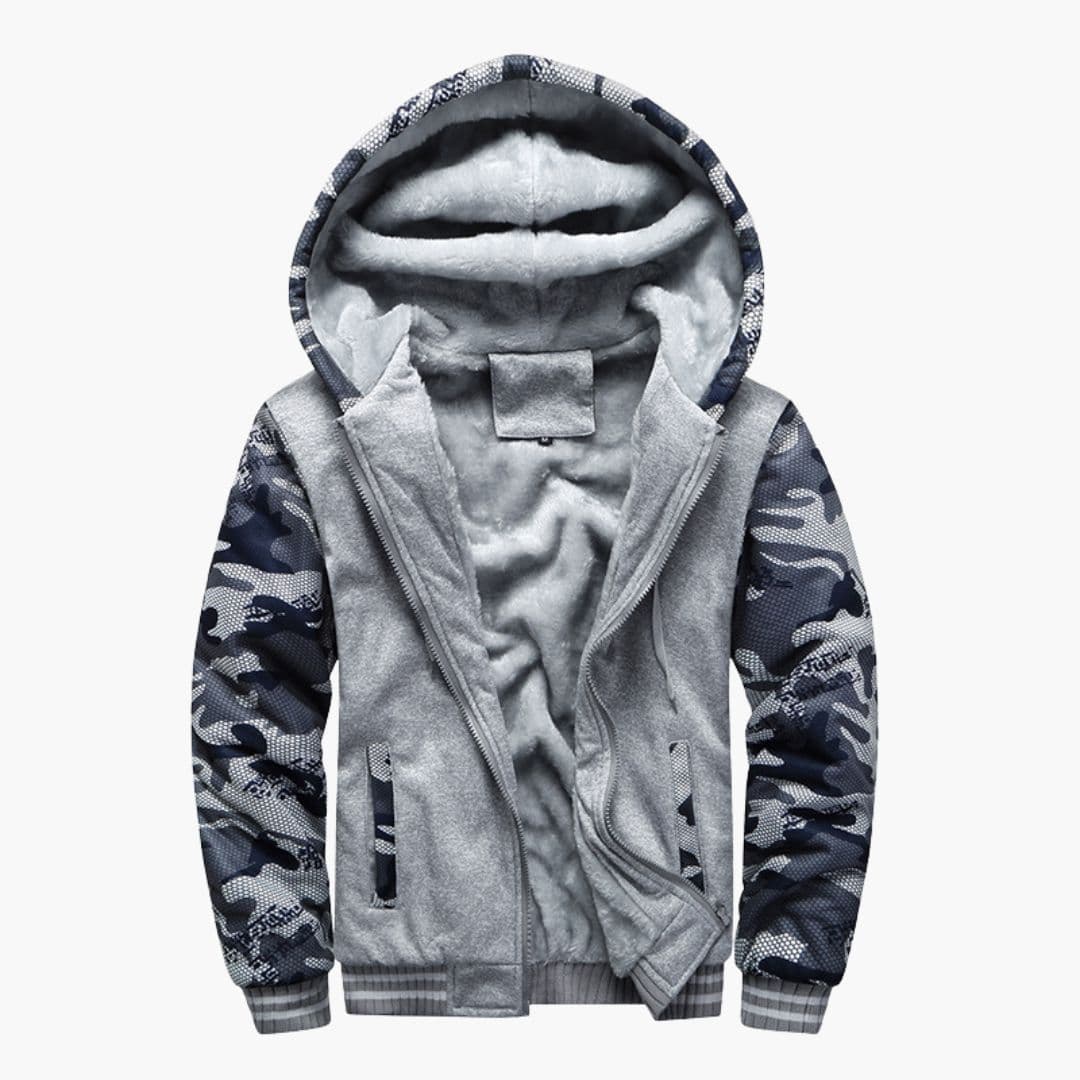 Men's Hoodie Jacke with Fleece Lining