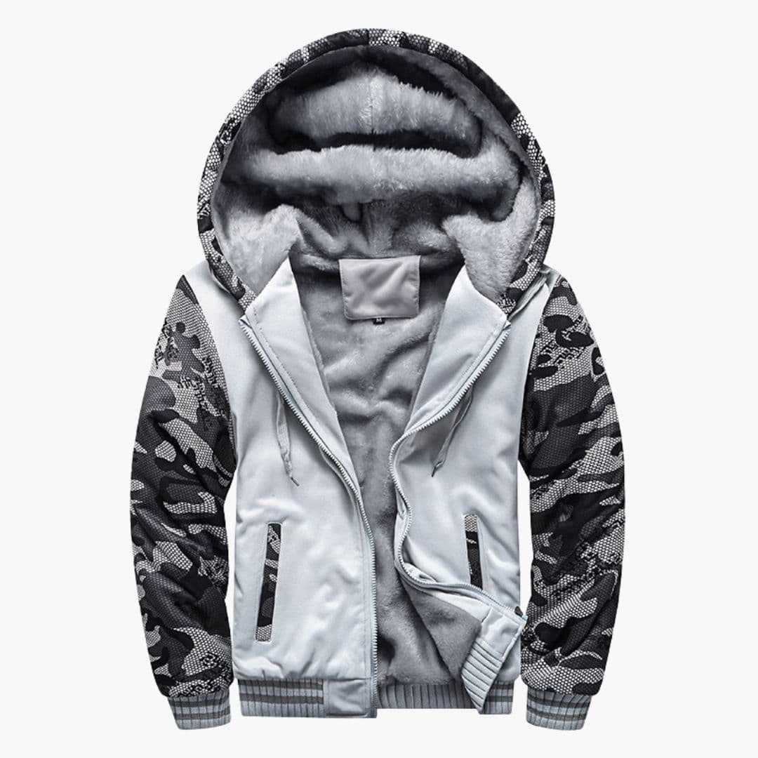 Men's Hoodie Jacke with Fleece Lining