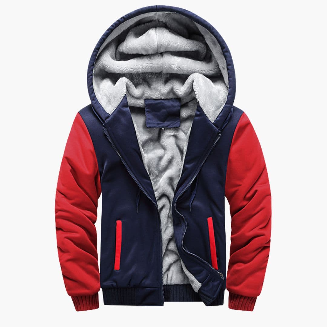 Men's Hoodie Jacke with Fleece Lining