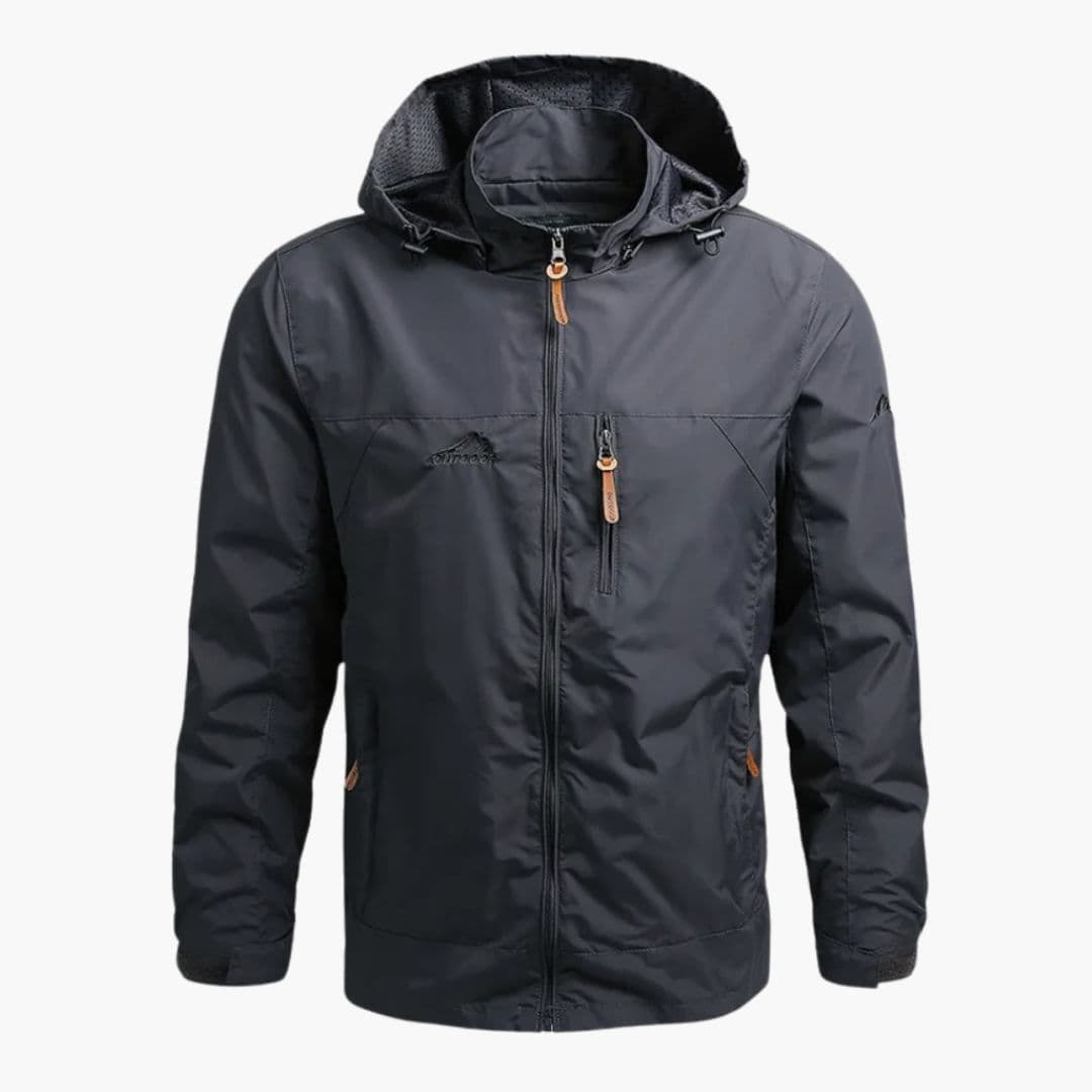 Men's Hoodie Jacke with Zipper Closure and Pockets