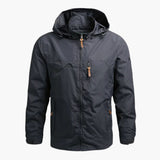 Men's Hoodie Jacke with Zipper Closure and Pockets