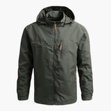 Men's Hoodie Jacke with Zipper Closure and Pockets