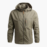 Men's Hoodie Jacke with Zipper Closure and Pockets