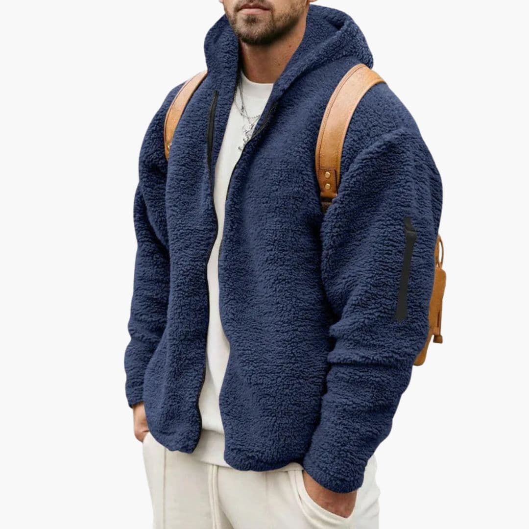 Men's Fleece Jacke with Hood