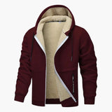 Men's hooded Jacke with inner lining
