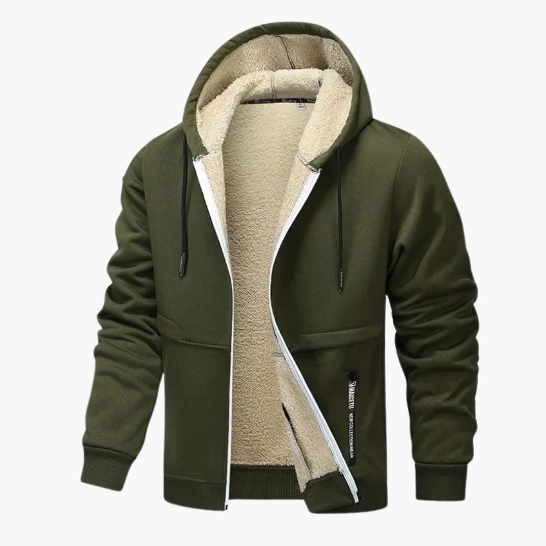 Men's hooded Jacke with inner lining