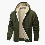 Men's hooded Jacke with inner lining