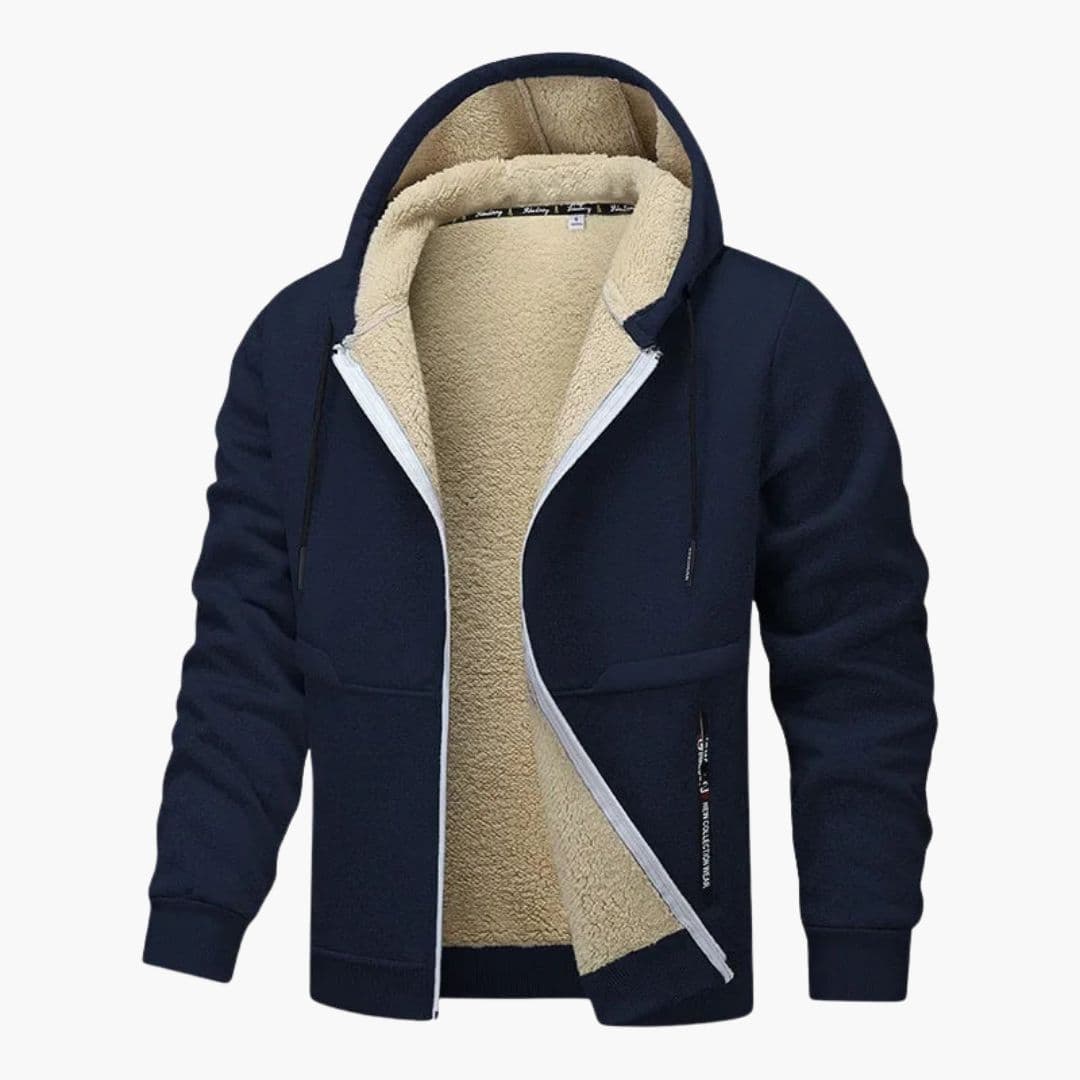 Men's hooded Jacke with inner lining