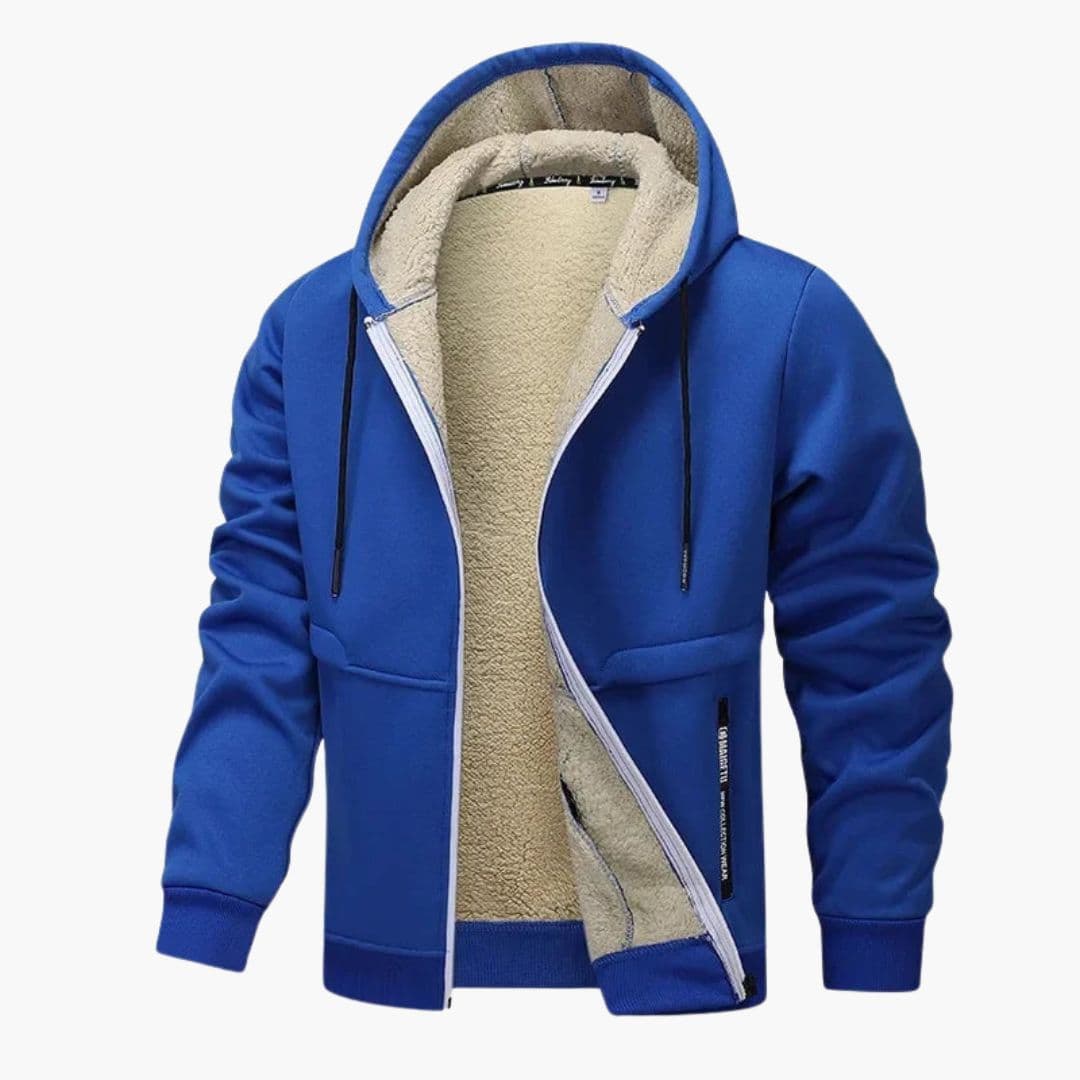 Men's hooded Jacke with inner lining