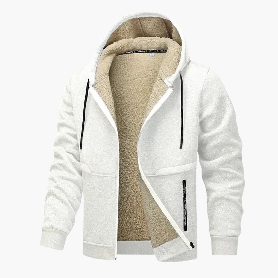 Men's hooded Jacke with inner lining
