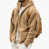 Men's hoodie Jacke with zipper closure
