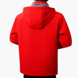 Men's hoodie with zip closure
