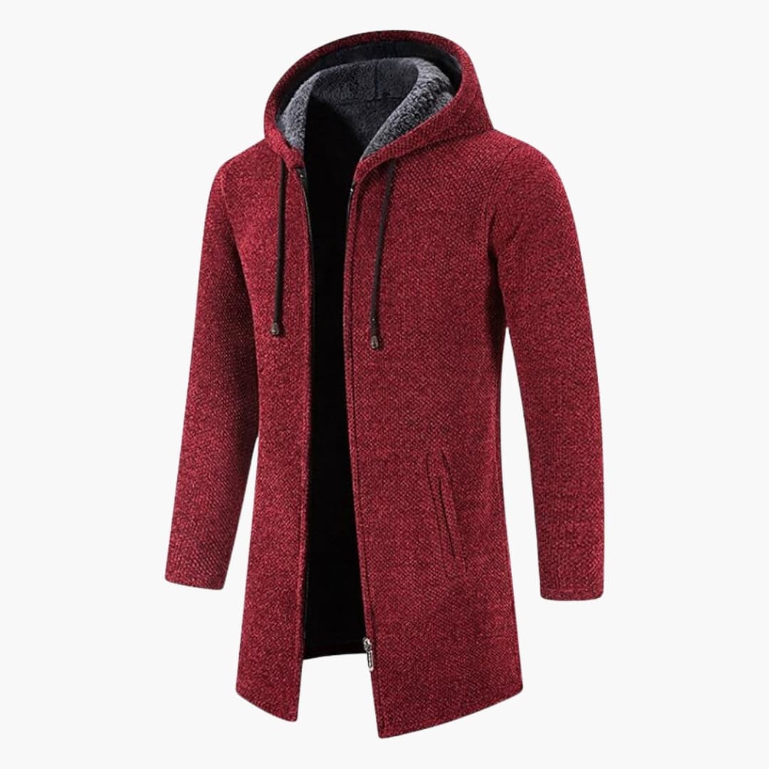 Men's hooded Jacke with long sleeves