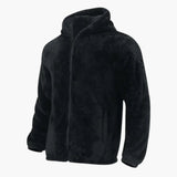 Men's hooded Jacke with zipper closure