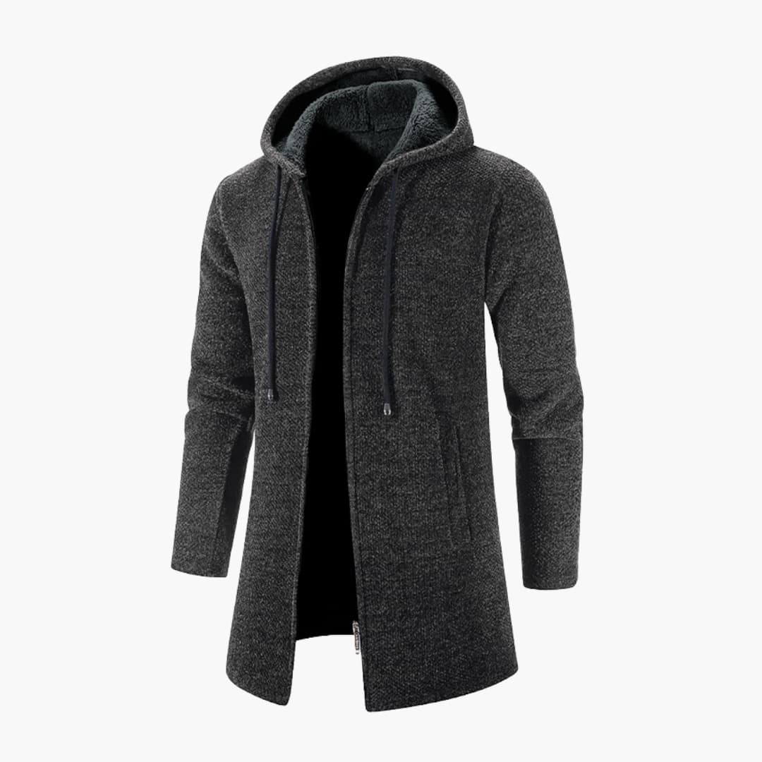 Men's hooded Jacke with long sleeves
