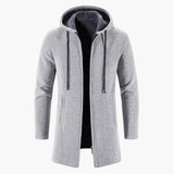 Men's hooded Jacke with long sleeves