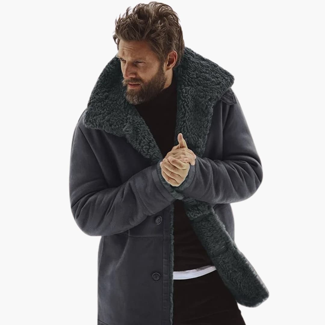 Men's winter Jacke with wide collar