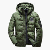 Men's hooded Jacke with insulating lining