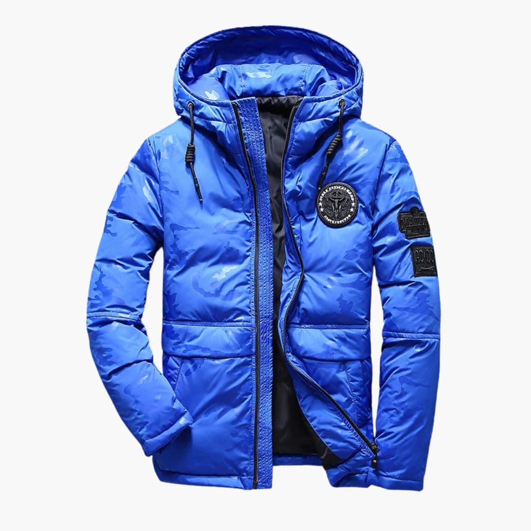 Men's hooded Jacke with insulating lining