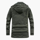 Men's hooded Jacke with zip closure and fleece lining