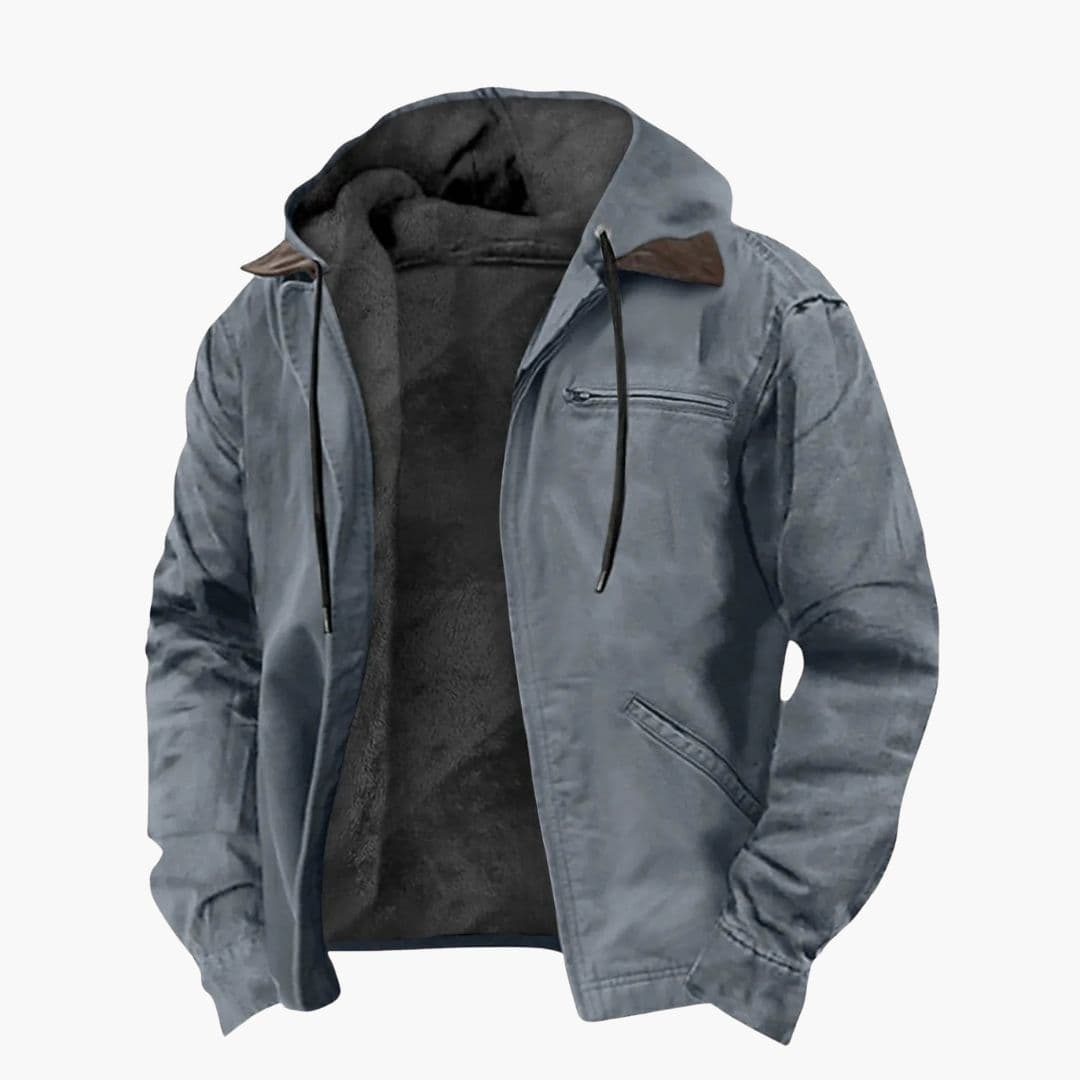Men's hooded Jacke with pockets