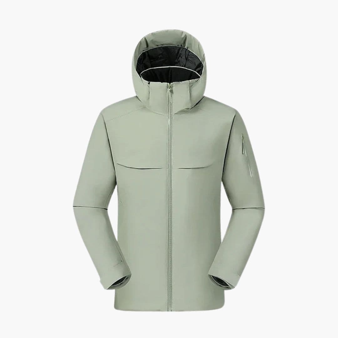 Men's Jacke with hood and full zipper closure