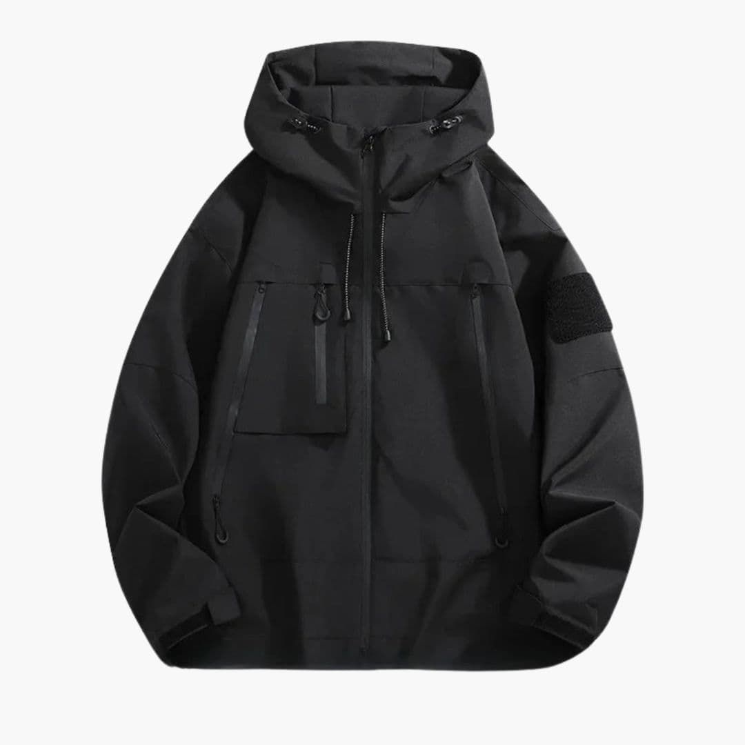 Men's Jacke with hood and multiple pockets