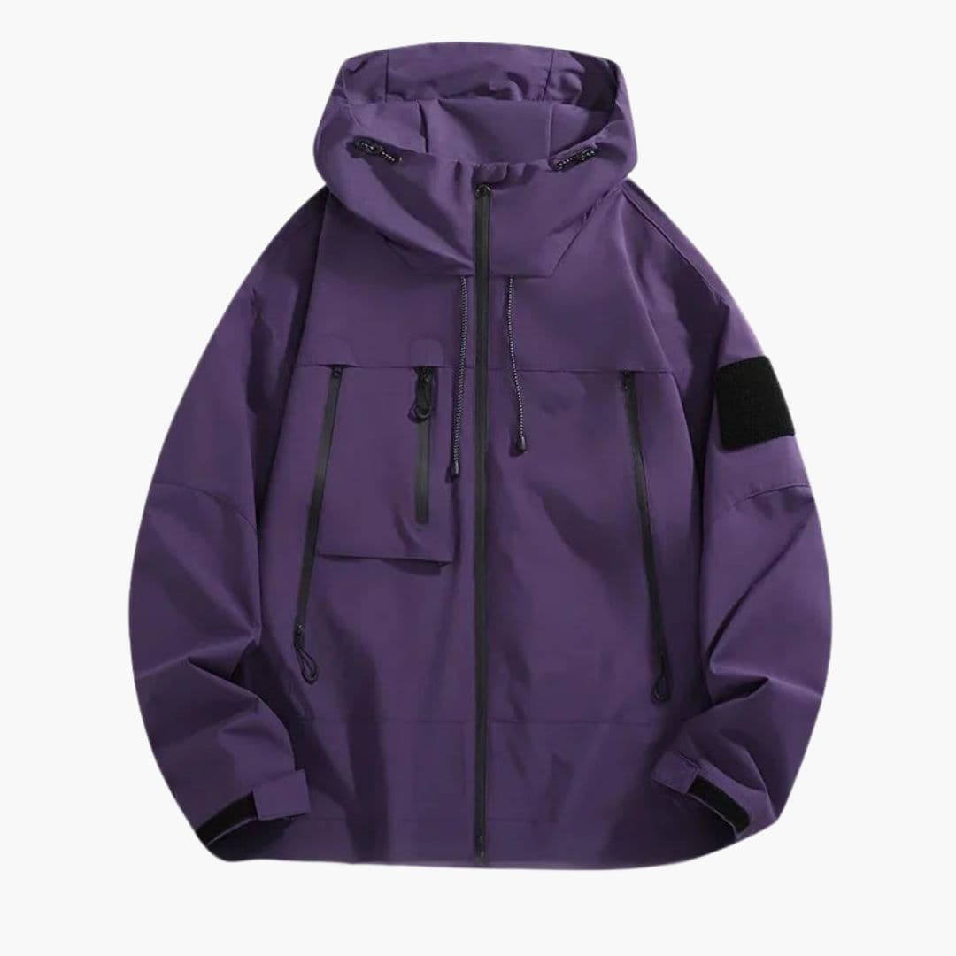 Men's Jacke with hood and multiple pockets