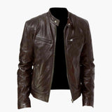 Men's Jacke with stand-up collar and zippered pockets