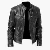 Men's Jacke with stand-up collar and zippered pockets