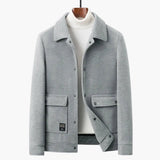 Men's Jacke with pointed collar and flap pockets
