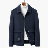 Men's Jacke with pointed collar and flap pockets
