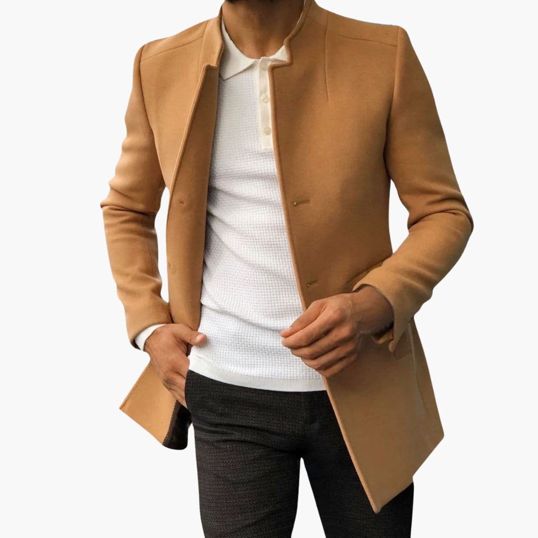 Men's Jacke with modern collar and straight cut