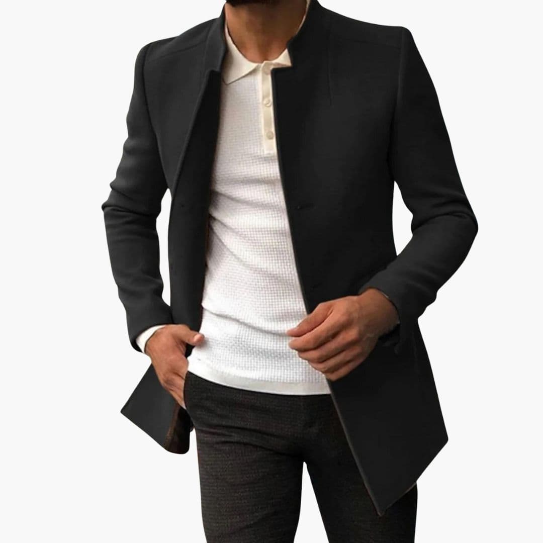 Men's Jacke with modern collar and straight cut